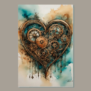 Steampunk Love Valentine Poster