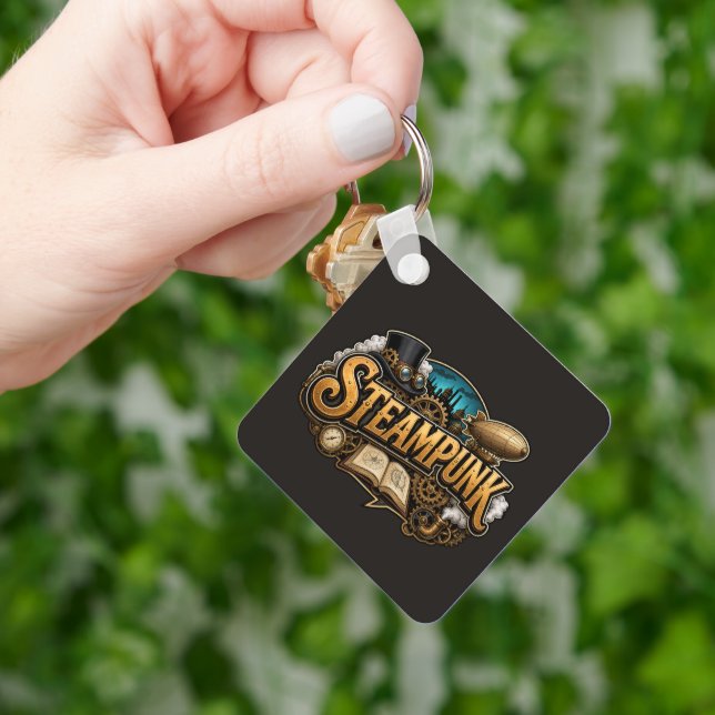 Steampunk Lovers Keychain (Hand)