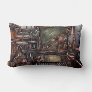 Steampunk - Machine - All the bells and whistles Lumbar Pillow