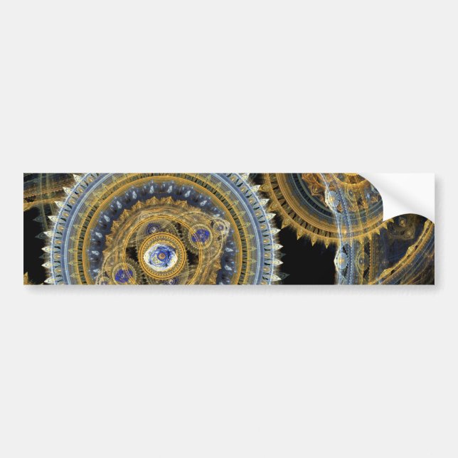 Steampunk machine bumper sticker (Front)