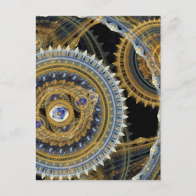 Steampunk machine postcard (Front)