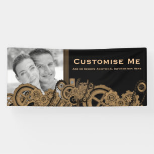 Steampunk Machinery (Brassy) Banner