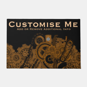 Steampunk Machinery (Copper) Doormat