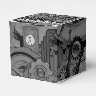 Steampunk Machinery (Monochrome) Favor Box