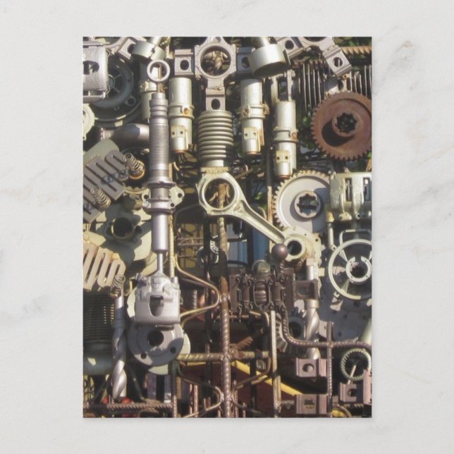 Steampunk machinery postcard (Front)