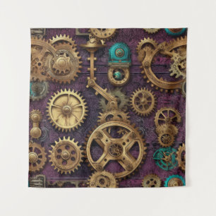Steampunk Machinery Tapestry