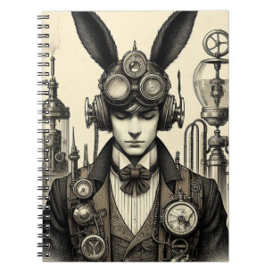 Steampunk Man with ears Notebook
