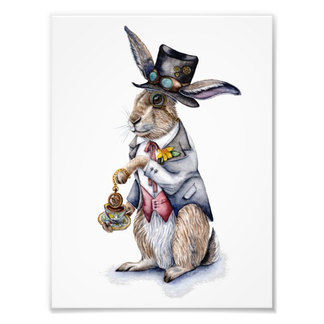 Steampunk March Hare Photo Print (Front)