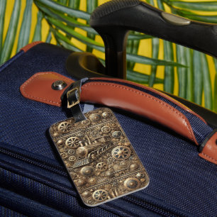 Steampunk-Maschinenwelt Luggage Tag