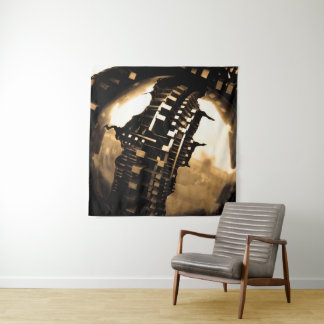Steampunk Mechanical Gears Tapestry