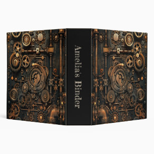 Steampunk Mechanical Retro Binder