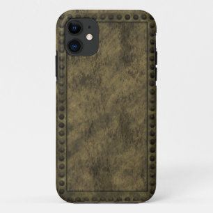 Steampunk Metal and Studs Panel iPhone Case