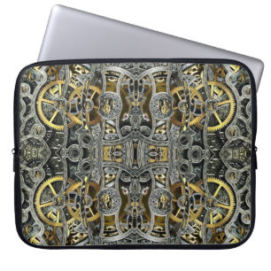 Steampunk Metal Gears Laptop Sleeve