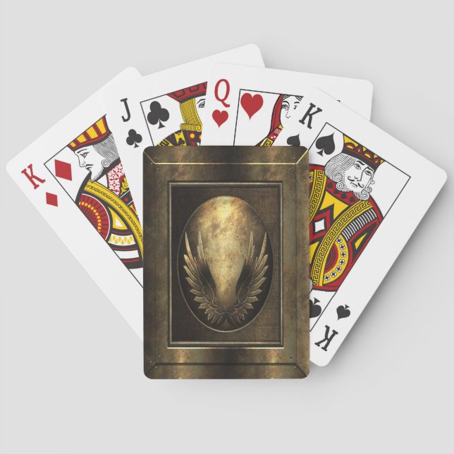Steampunk Metal Playing Cards (Back)