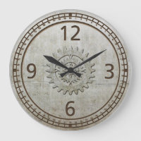 Steampunk Metal Wall Clock