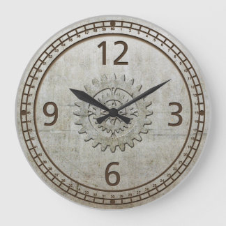 Steampunk Metal Wall Clock