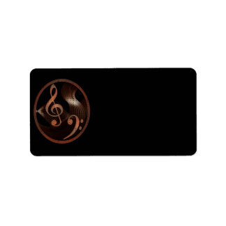 Steampunk Music Design labels (medium)