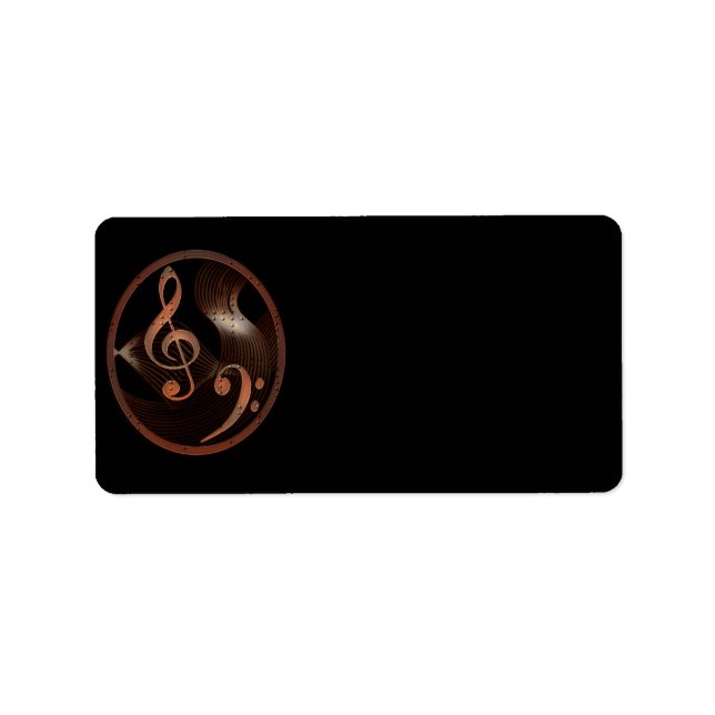 Steampunk Music Design labels (medium) (Front)