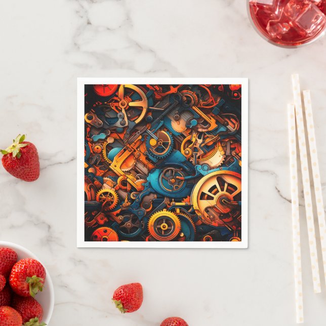 Steampunk Napkin (Insitu)