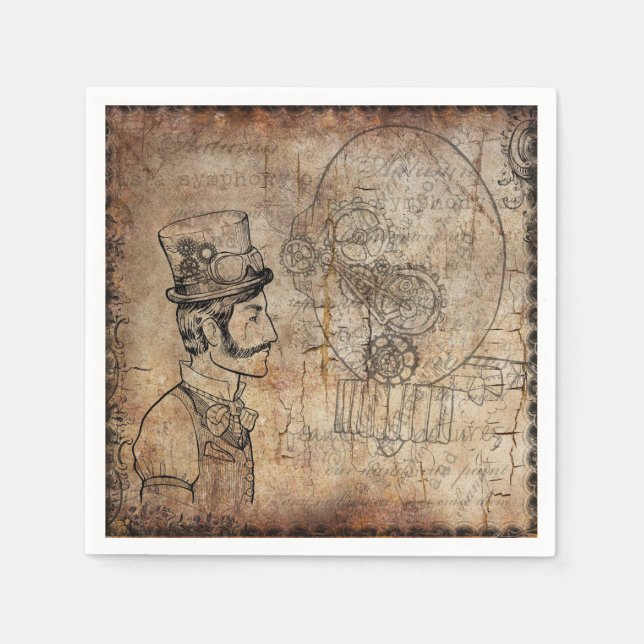 Steampunk Napkin designs (Front)
