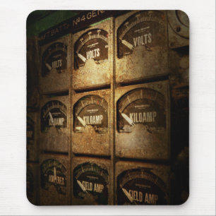 Steampunk - Naval - Electric - Power Grid Mouse Pad