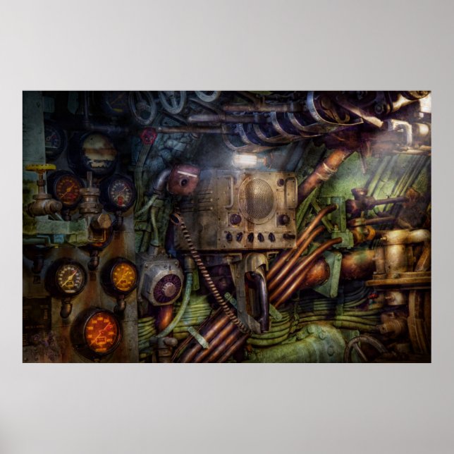 Steampunk - Naval - The comm station Poster (Front)