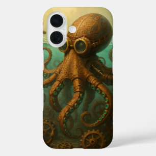 Steampunk Octopus iPhone 16 Case
