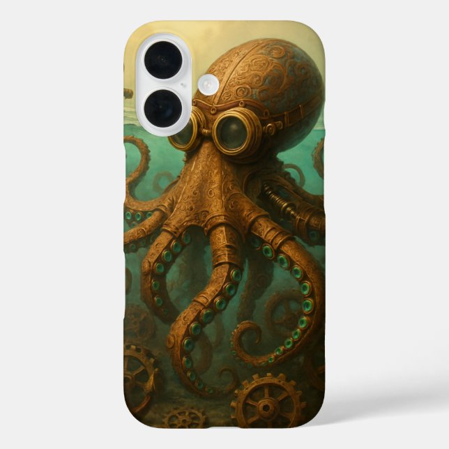 Steampunk Octopus Case-Mate iPhone Case (Back)