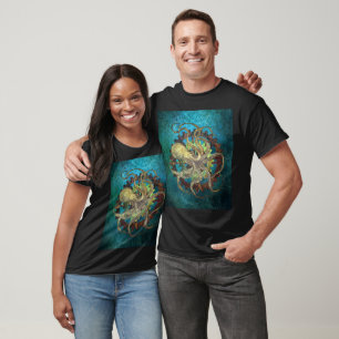Steampunk Octopus & Clockwork Gears T-Shirt