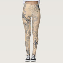 steampunk octopus leggings