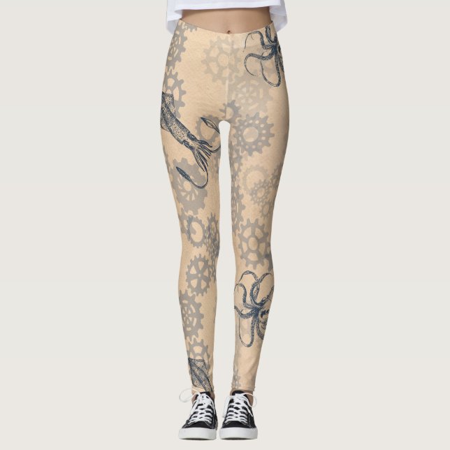 steampunk octopus leggings (Front)