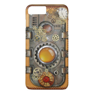 Steampunk on Leather Case-Mate iPhone Case