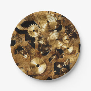 Steampunk Paper Plate