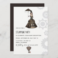 Steampunk Party Invitation
