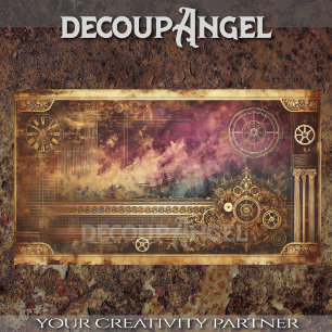 Steampunk Patina #4 Decoupage Tissue Paper
