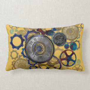 STEAMPUNK patterns Home decor Lumbar Pillow
