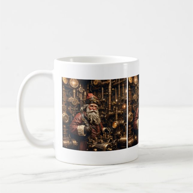 Steampunk Père Noël Mug (Gauche)