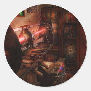 Steampunk - Photonic Experimentation Classic Round Sticker