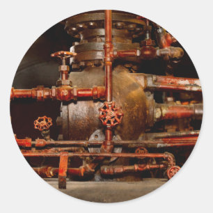 Steampunk - Pipe dreams Classic Round Sticker