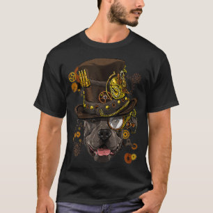 Steampunk Pit Bull Dog Steampunk Lovers T-Shirt