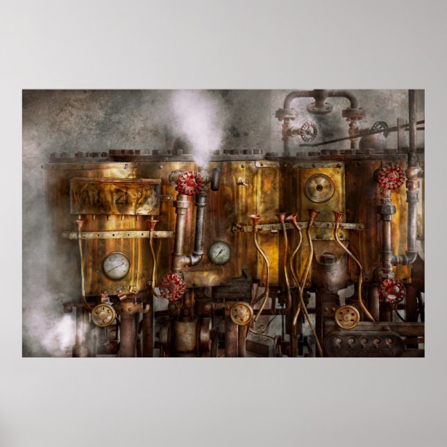 Steampunk - Plumbing - Distilation apparatus Poster (Front)