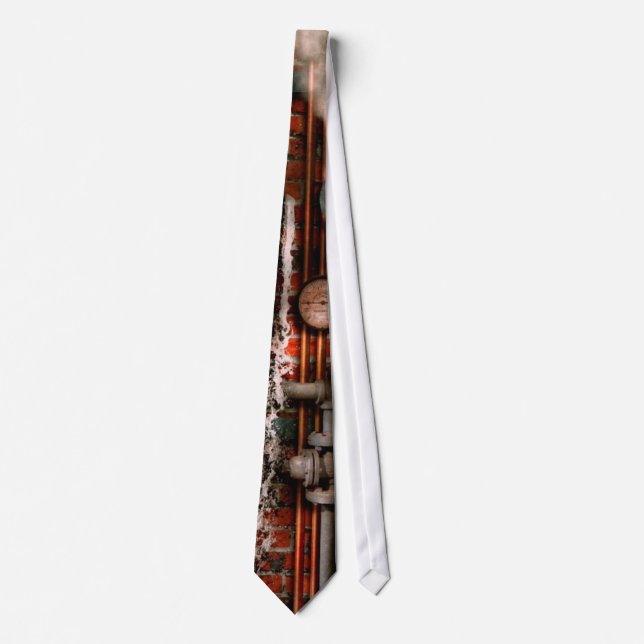 Steampunk - Plumbing - Pipes and Valves Tie (Front)