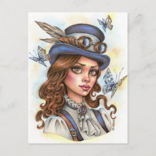 Steampunk Postcard