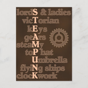 Steampunk Postcard