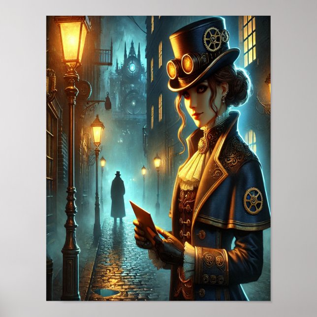 Steampunk Poster 23, The Clockwork Informant (Front)