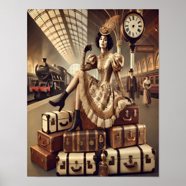Steampunk Poster 41, The Luggage Cart Heiress (Front)