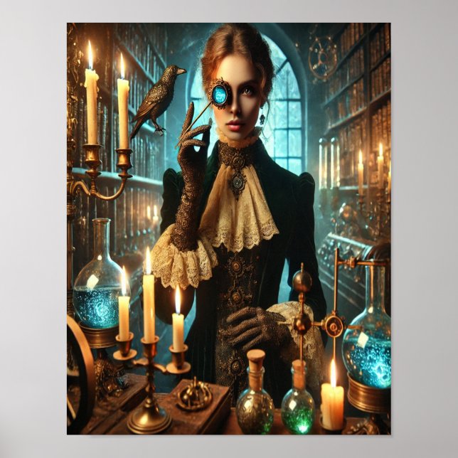 Steampunk Poster 45, The Shadow Alchemist   (Front)
