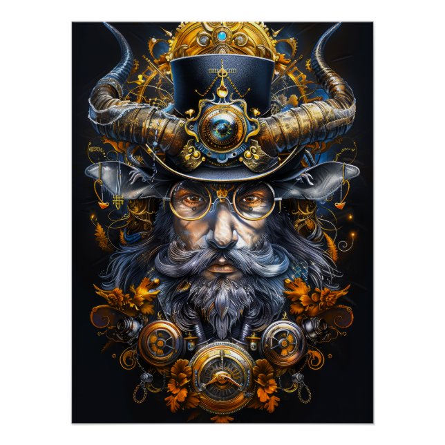 Steampunk Poster Design (Front)