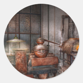 Steampunk - Private distillery Classic Round Sticker