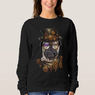 Steampunk Pug - Dog Owner Puppy Pup Lover Animal P Sweatshirt